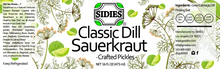 Load image into Gallery viewer, label for jars of classic dill sauerkraut
